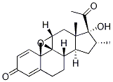 (9beta,11beta,16alpha)-9,11-Epoxy-17-hydroxy-16-methylpregna-1,4-diene-3,20-dione 구조식 이미지