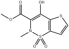 METHYL 2-METHYL-4-HYDROXY-2H-THIENO[2,3-E]-1,2-THIAZINE-3-CARBOXYLATE-1,1-DIOXIDE 구조식 이미지
