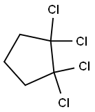 tetrachlorocyclopentane Structure