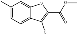 METHYL 3-CHLORO-6-METHYLBENZO(B)THIOPHE& 구조식 이미지