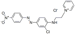 1-[2-[[2-chloro-4-[(4-nitrophenyl)azo]phenyl]amino]ethyl]pyridinium chloride  구조식 이미지