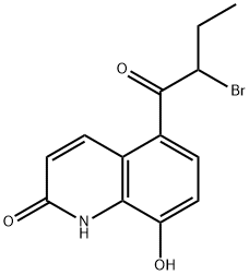 5-(2-Bromo-1-oxobutyl)-8-hydroxy-2(1H)-quinolinone Structure