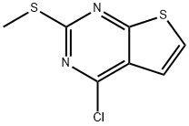 4-Chloro-2-(methylthio)thieno[2,3-d]pyrimidine Structure