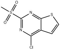 4-Chloro-2-(methylsulfonyl)thieno[2,3-d]pyrimidine 구조식 이미지