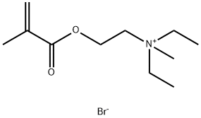 디에틸메틸[2-[(2-메틸-1-옥소알릴)옥시]에틸]브롬화암모늄 구조식 이미지