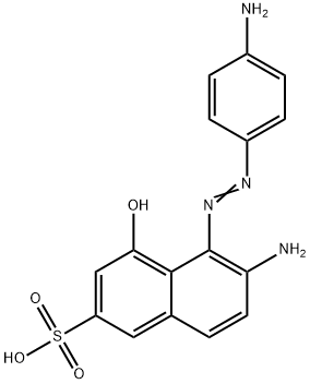 6-amino-5-[(4-aminophenyl)azo]-4-hydroxynaphthalene-2-sulphonic acid  Structure