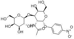 P-NITROPHENYL 2-ACETAMIDO-2-DEOXY-3-O-(BETA-D-GALACTOPYRANOSYL)-ALPHA-D-GALACTOPYRANOSIDE 구조식 이미지