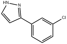 3-(3-Chlorophenyl)-1H-pyrazole Structure