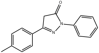 2,4-DIHYDRO-5-(4-METHYLPHENYL)-2-PHENYL-3H-PYRAZOL-3-ONE Structure