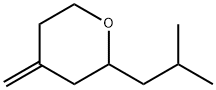 테트라히드로-4-메틸렌-2-(2-메틸프로필)-2H-피란 구조식 이미지