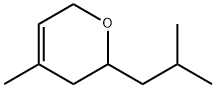 3,6-dihydro-4-methyl-2-(2-methylpropyl)-2H-pyran  구조식 이미지
