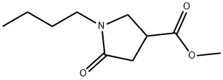 Methyl1-butyl-5-oxopyrrolidine-3-carboxylate Structure