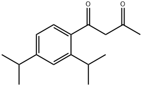 1-[2,4-bis(isopropyl)phenyl]butane-1,3-dione Structure