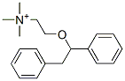 [2-(1,2-Diphenylethoxy)ethyl]trimethylaminium Structure