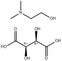 2-Dimethylaminoethanol (+)-bitartrate salt 구조식 이미지
