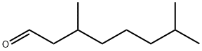3,7-dimethyloctanal  구조식 이미지