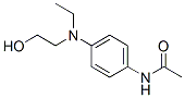 N-[4-[ethyl(2-hydroxyethyl)amino]phenyl]acetamide Structure