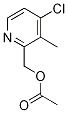 (4-Chloro-3-methylpyridin-2-yl)methyl acetate Structure