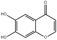 6,7-Dihydroxy-4H-1-benzopyran-4-one Structure