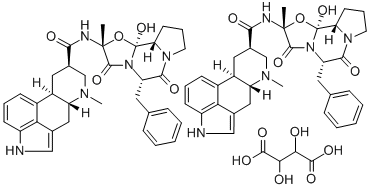 DIHYDROERGOTAMINE TARTRATE CRYSTALLINE 구조식 이미지