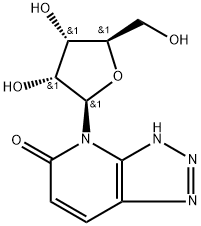 4-(b-D-Ribofuranosyl)-vic-triazolo[4,5-b]pyridin-5-one Structure