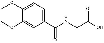 (3,4-DIMETHOXY-BENZOYLAMINO)-아세트산 구조식 이미지