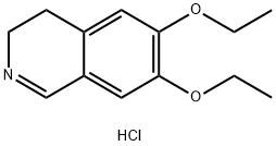 6,7-디에톡시-3,4-디하이드로이소퀴놀린염화물 구조식 이미지