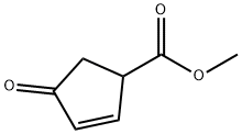 2-Cyclopentene-1-carboxylicacid,4-oxo-,methylester(9CI) Structure