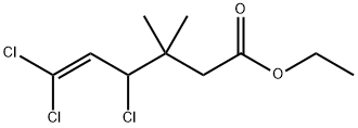 에틸4,6,6-트리클로로-3,3-디메틸-헥스-5-에노에이트 구조식 이미지