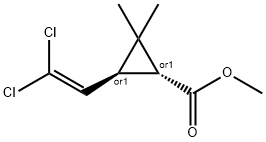 methyl trans-3-(2,2-dichlorovinyl)-2,2-dimethylcyclopropanecarboxylate Structure