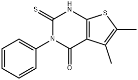 5,6-DIMETHYL-3-PHENYL-2-THIOXO-2,3-DIHYDROTHIENO[2,3-D]PYRIMIDIN-4(1H)-ONE Structure