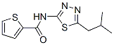 2-Thiophenecarboxamide, N-[5-(2-methylpropyl)-1,3,4-thiadiazol-2-yl]- Structure