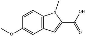 5-METHOXY-1-METHYL-1H-INDOLE-2-CARBOXYLIC ACID 구조식 이미지