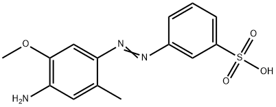 3-[(4-Amino-5-methoxy-2-methylphenyl)azo]benzenesulfonic acid Structure