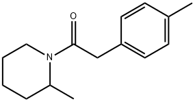 Piperidine, 2-methyl-1-[(4-methylphenyl)acetyl]- (9CI) Structure