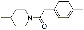 Piperidine, 4-methyl-1-[(4-methylphenyl)acetyl]- (9CI) Structure
