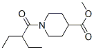 4-Piperidinecarboxylicacid,1-(2-ethyl-1-oxobutyl)-,methylester(9CI) Structure