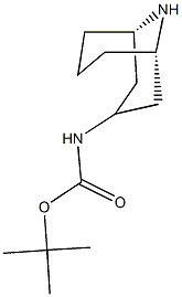 Carbamic acid, N-(3-exo)-9-azabicyclo[3.3.1]non-3-yl-, 1,1-dimethylethyl ester Structure