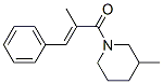 Piperidine, 3-methyl-1-(2-methyl-1-oxo-3-phenyl-2-propenyl)- (9CI) Structure