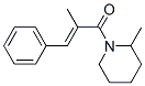 Piperidine, 2-methyl-1-(2-methyl-1-oxo-3-phenyl-2-propenyl)- (9CI) Structure