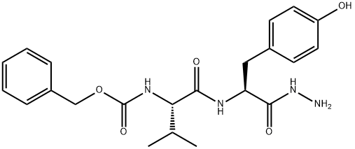N-[N-[(benzyloxy)carbonyl]-L-valyl]-L-tyrosinohydrazide  Structure