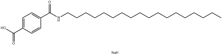 sodium 4-[(octadecylamino)carbonyl]benzoate Structure