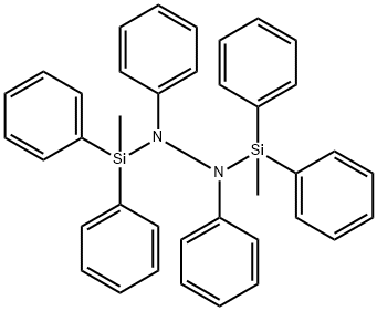 1,2-Bis(methyldiphenylsilyl)-1,2-diphenylhydrazine Structure