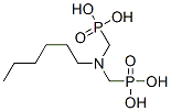 [(hexylimino)bis(methylene)]bisphosphonic acid  Structure