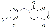 Methyl-1-(3,4-dichlorobenzyl)hexahydro-2,3-dioxo-4-pyridinecarboxylate Structure
