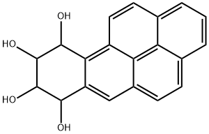 7,8,9,10-tetrahydroxytetrahydrobenzo(a)pyrene Structure