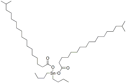 디부틸비스[(1-옥소이소옥타데실)옥시]스탄난 구조식 이미지