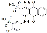 1-amino-4-[(4-chloro-3-sulphophenyl)amino]-9,10-dihydro-9,10-dioxoanthracene-2-sulphonic acid 구조식 이미지