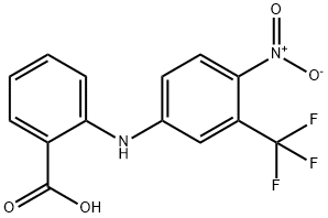 Benzoic  acid,  2-[[4-nitro-3-(trifluoromethyl)phenyl]amino]- Structure