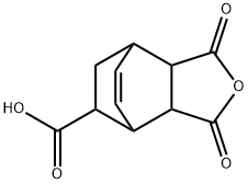 1,3,3a,4,7,7a-hexahydro-1,3-dioxo-4,7-ethanoisobenzofuran-8-carboxylic acid  구조식 이미지